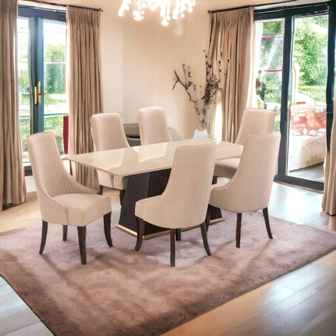 Regalo 6 Seater Dining Table Set