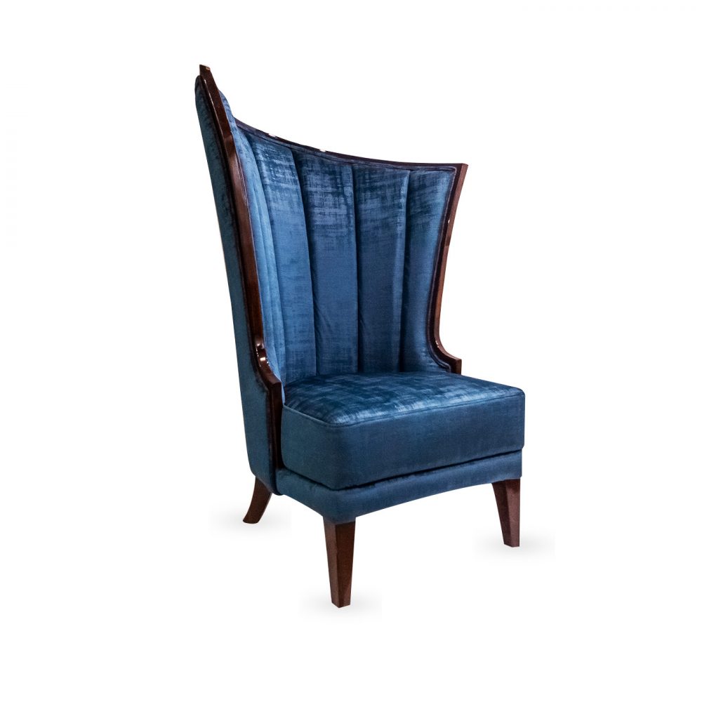 Retro Revival Velvet Armchair