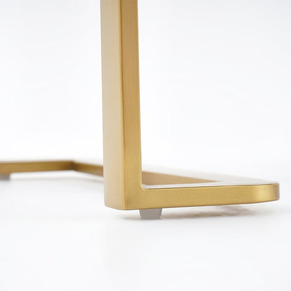 Sophisticated Living: PU Polished Side Table with PVD SS304 Accents