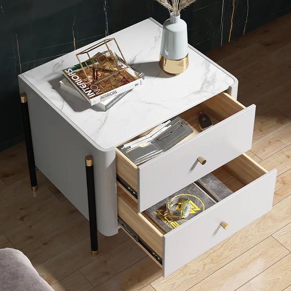 Glamour and Durability: PU Polish and PVD SS304 Side Table