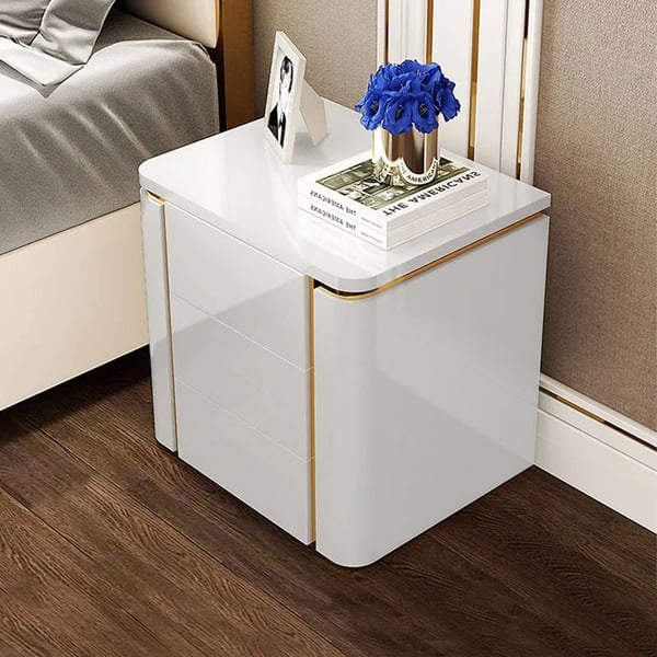 Upgrade Your Decor with PU Polished Side Table and PVD SS304 Legs