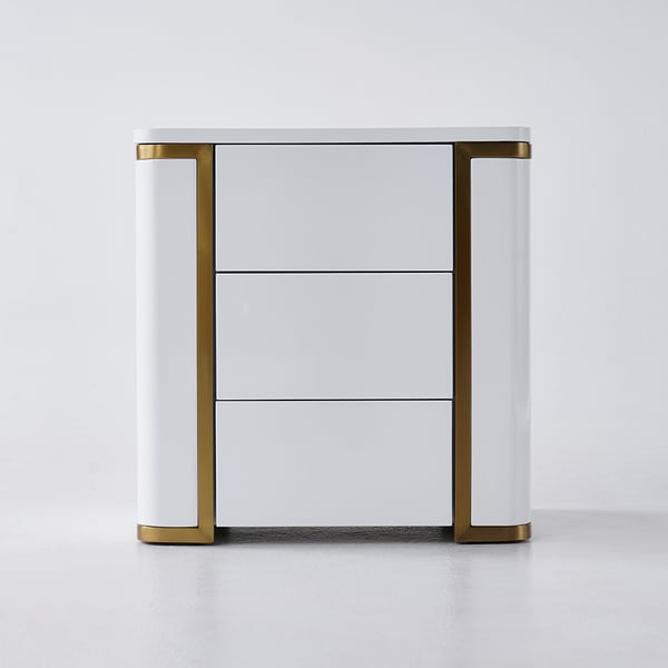 Upgrade Your Decor with PU Polished Side Table and PVD SS304 Legs