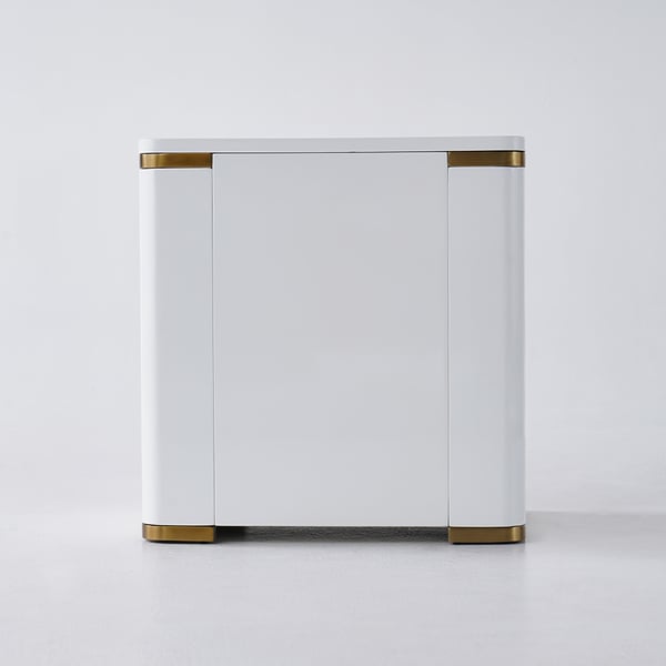 Upgrade Your Decor with PU Polished Side Table and PVD SS304 Legs