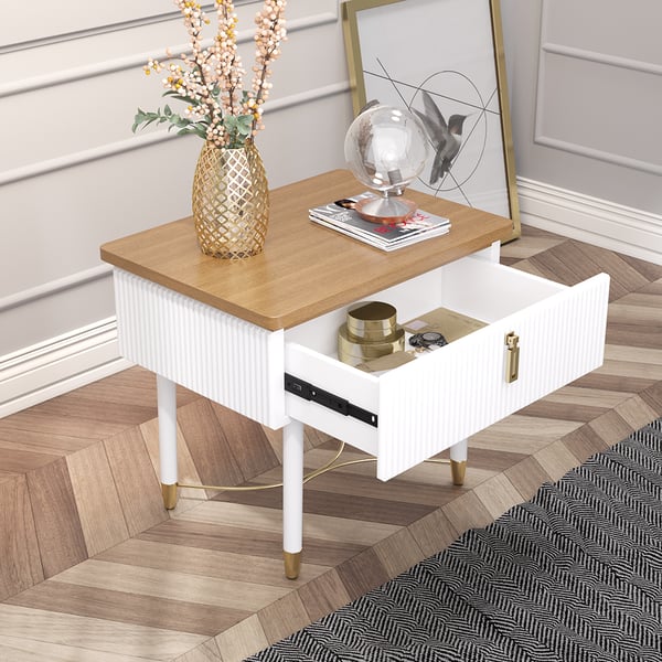 Urban Sophistication: PU Polish and PVD SS304 Side Table