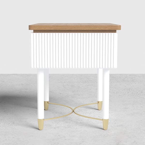 Urban Sophistication: PU Polish and PVD SS304 Side Table