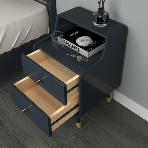 Sleek and Modern PU Polished Side Table with PVD SS304 Metal Legs