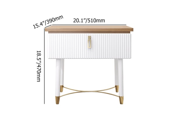 Urban Sophistication: PU Polish and PVD SS304 Side Table