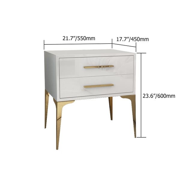 PU Polished Side Table with PVD-Coated SS304 Legs – Stylish Addition