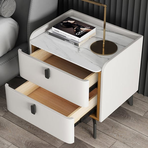 Modern Mastery: PU Polished Side Table with PVD-Coated SS304 Legs