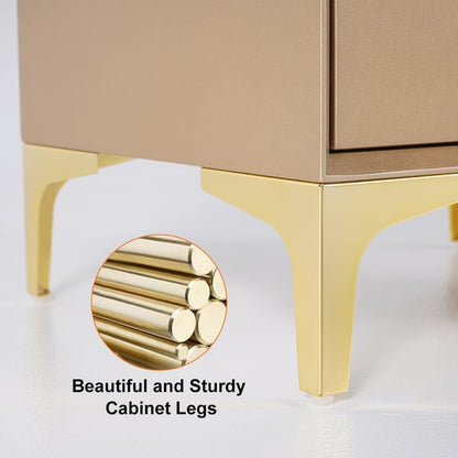 Contemporary Charm: PU Polish and PVD SS304 Metal Side Table