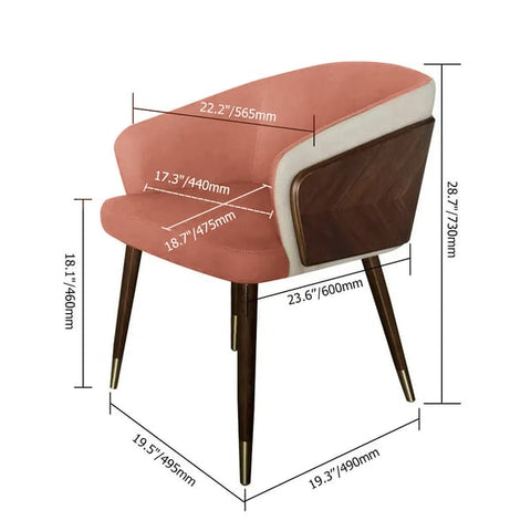 The Customized Plush Dining Elegance Chair