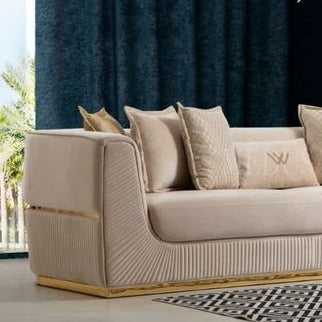 The Customized PVD Luxury Lounge Sofa