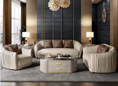 The Customized PVD Plush Italian Luxury Sofa