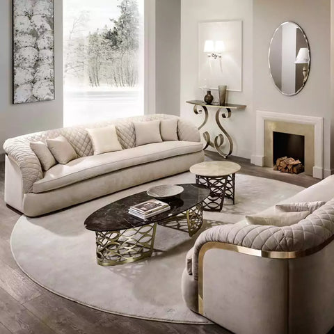 The Customized PVD Plush Oasis Luxury Comfort Sofa